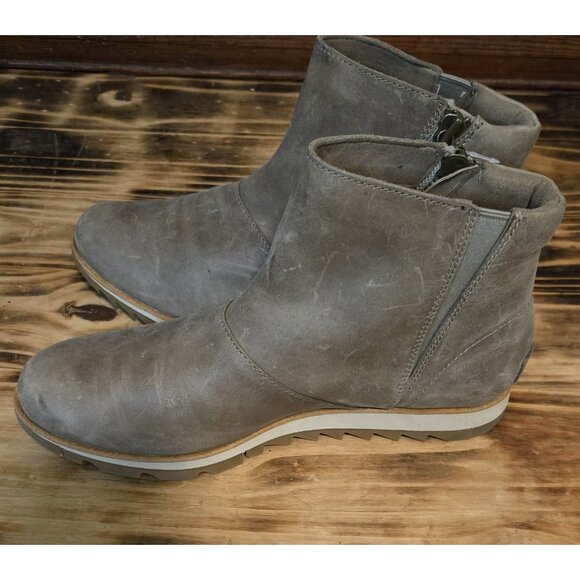 Sorel Harlow Leather Ankle Bootie Boots Womens Size 9 Waterproof Side Zip NEW - Picture 12 of 12